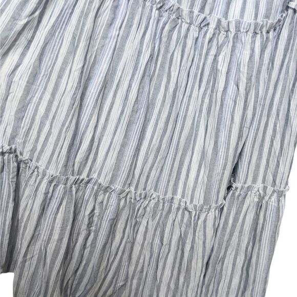 NWT LULUS Vacay Babe Grey Striped Halter Maxi Dress S - Picture 5 of 12